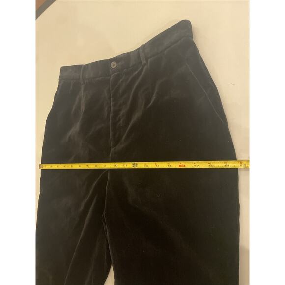 Ralph Lauren Purple Label Women’s Black Velvet Pants 8 Slim High Rise Trousers 8 - Picture 11 of 11